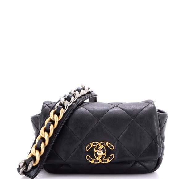 Chanel Handbags - Chanel 19 Belt Bag Quilted Leather